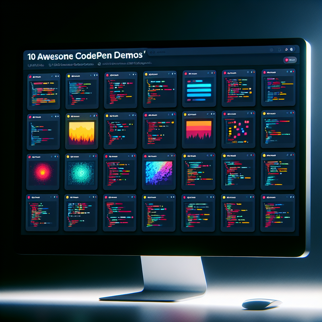 10 Demos Geniales de CodePen (Ago 2025)