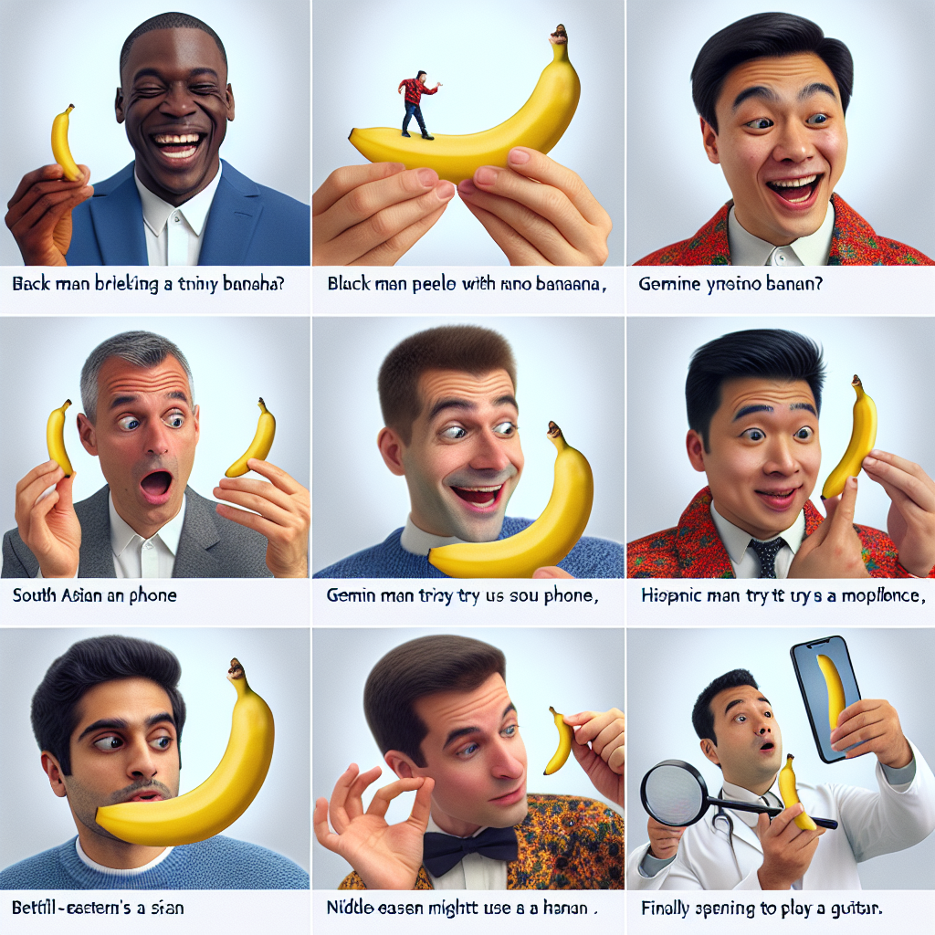 6 Prompts Gemini IA para Fotos Virales de Hombres con Bananas Nano