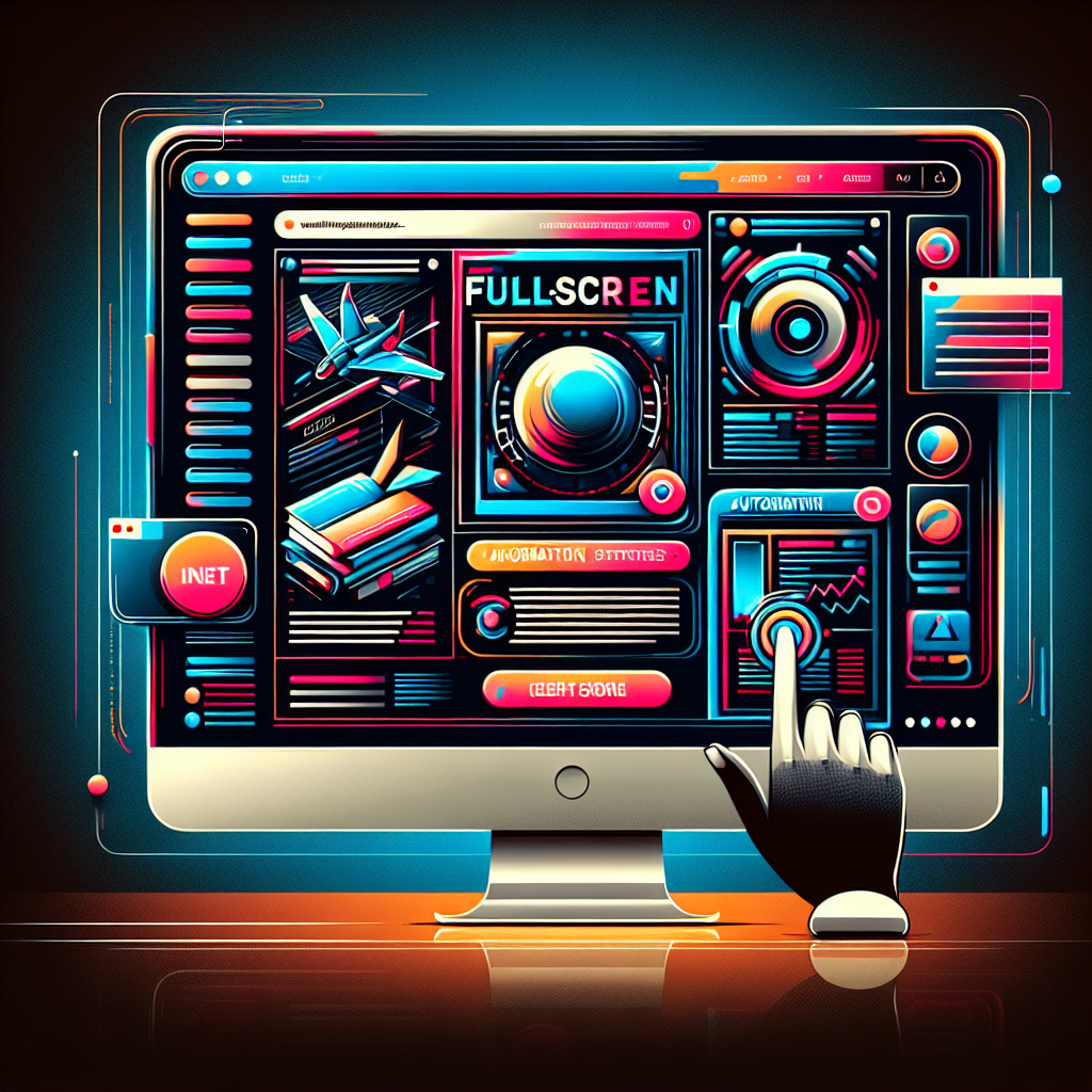 Abrir automáticamente una página web en pantalla completa