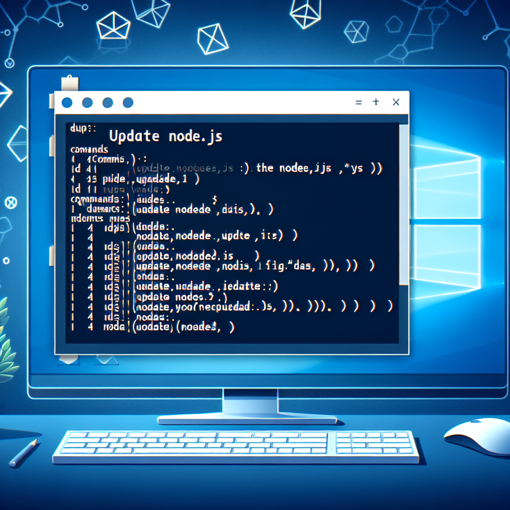 Actualiza Node.js en Windows
