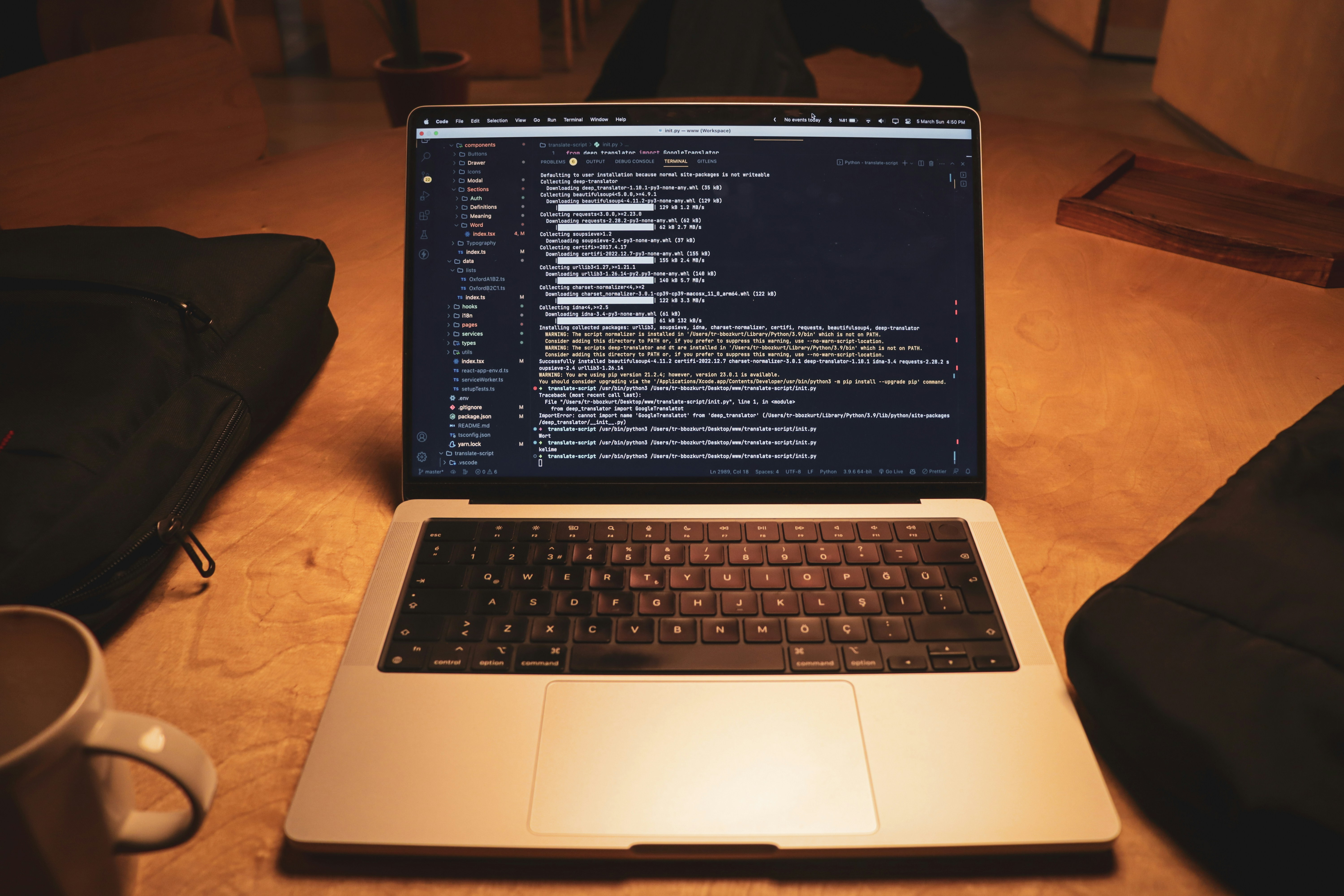 Agente de codificación local en MacOS