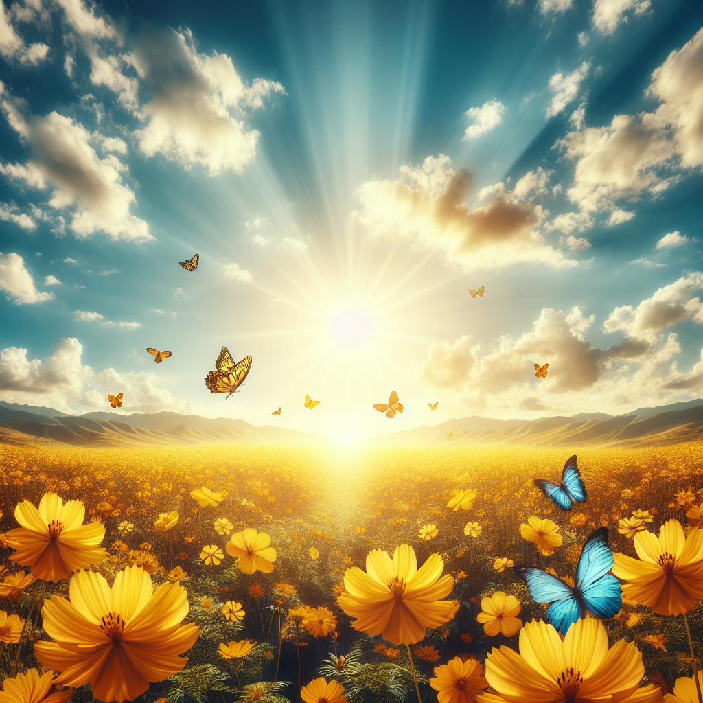 Amarillas en flor
