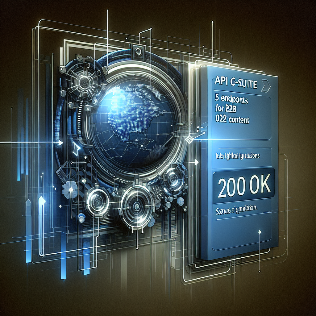 API C-Suite: 5 endpoints para contenido B2B con 200 OK