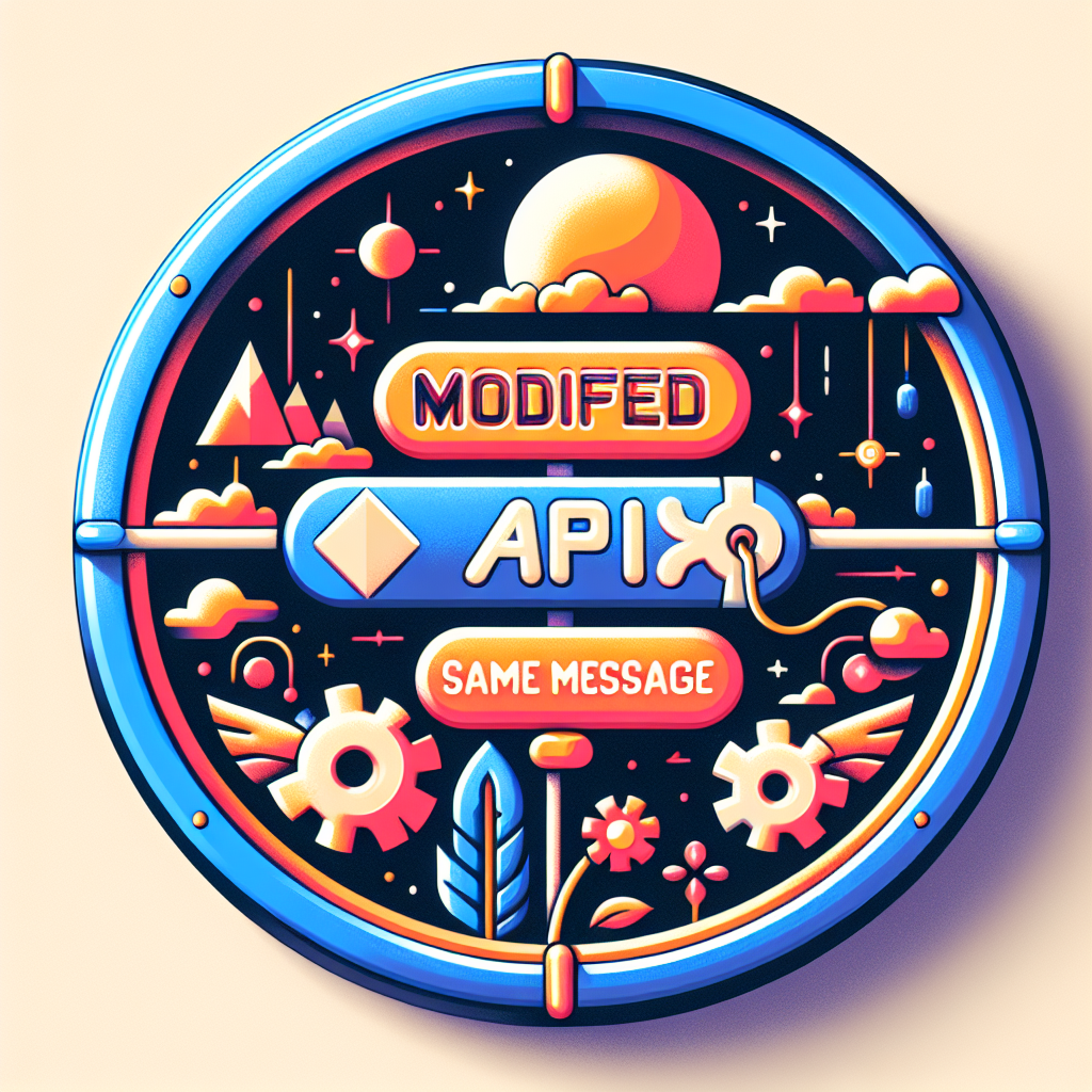 API Modificada: Mismo Mensaje