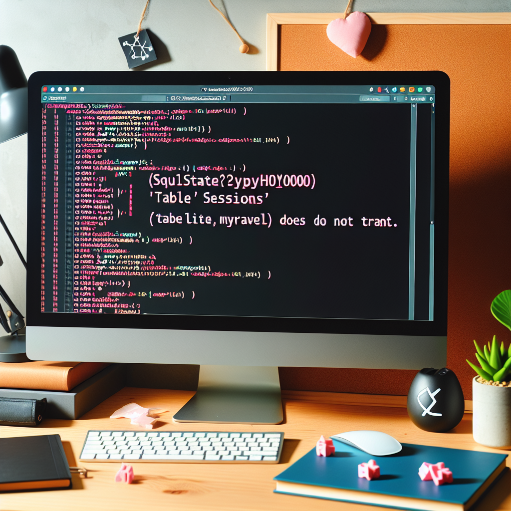 Arreglar SQLSTATE[HY000]: No existe la tabla sessions en Laravel (SQLite/MySQL)