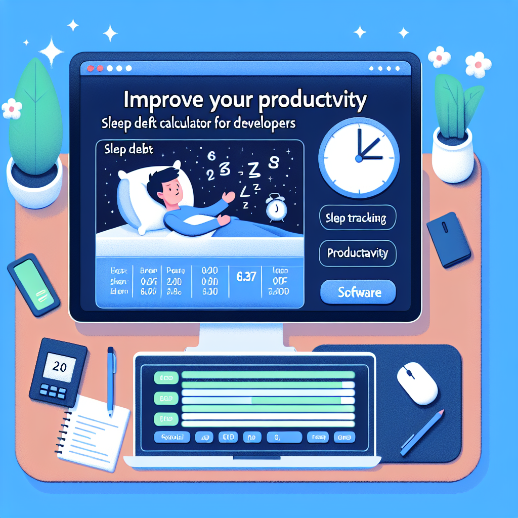 Aumenta tu Productividad: Calculadora de Deuda de Sueño para Devs