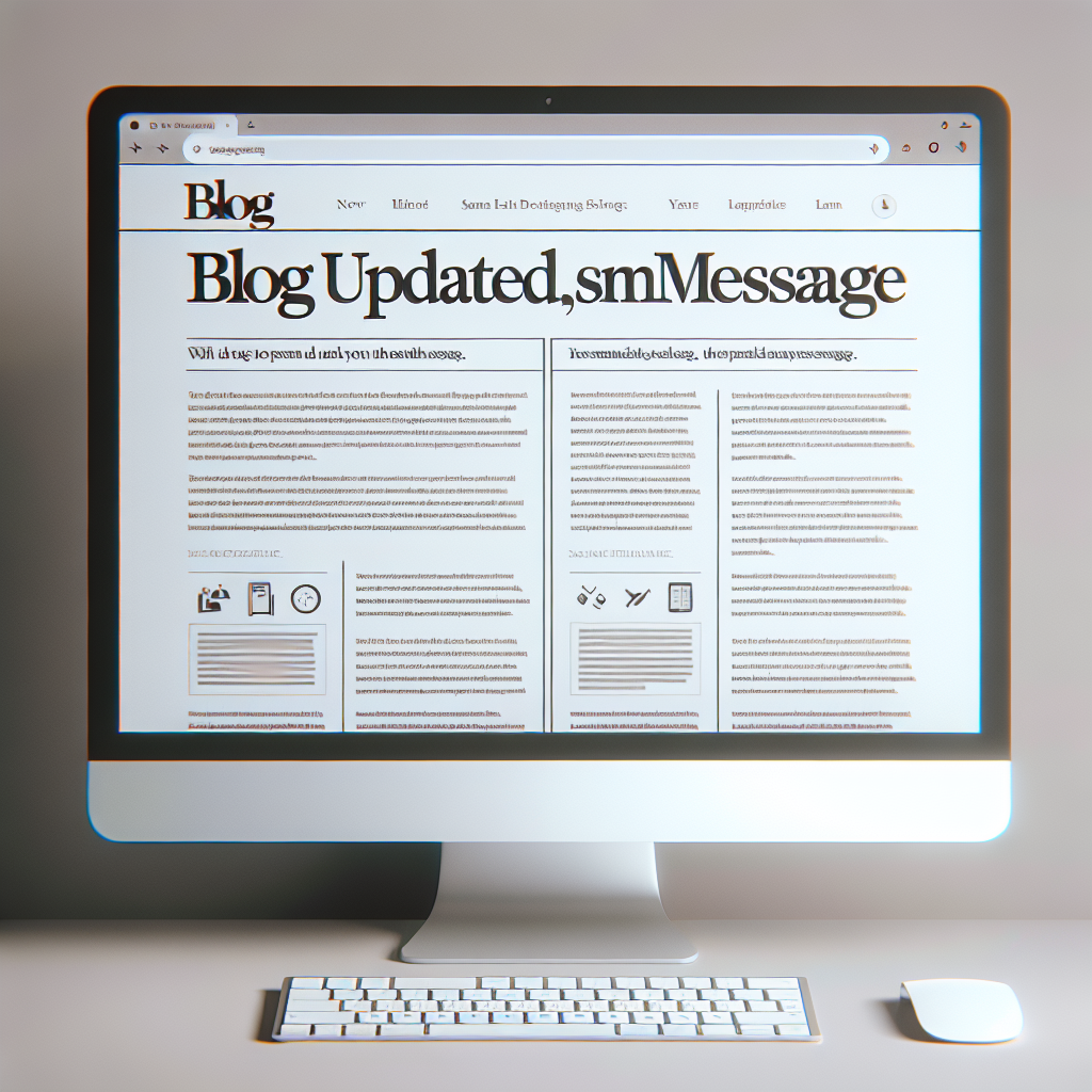 Blog Actualizado, Mismo Mensaje