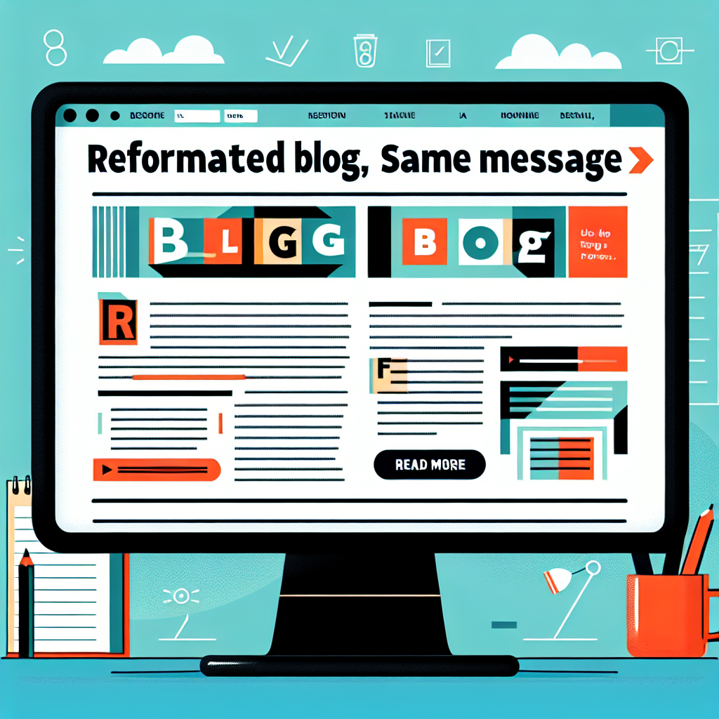 Blog Reformulado, Mismo Mensaje