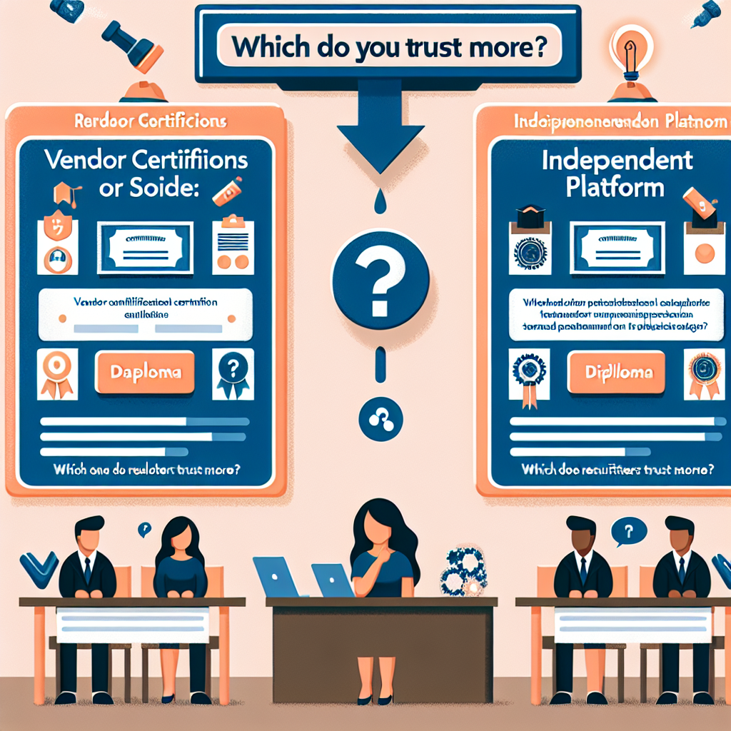 Certificaciones de Proveedor vs Plataforma Independiente: ¿Qué Señal Confían los Reclutadores?