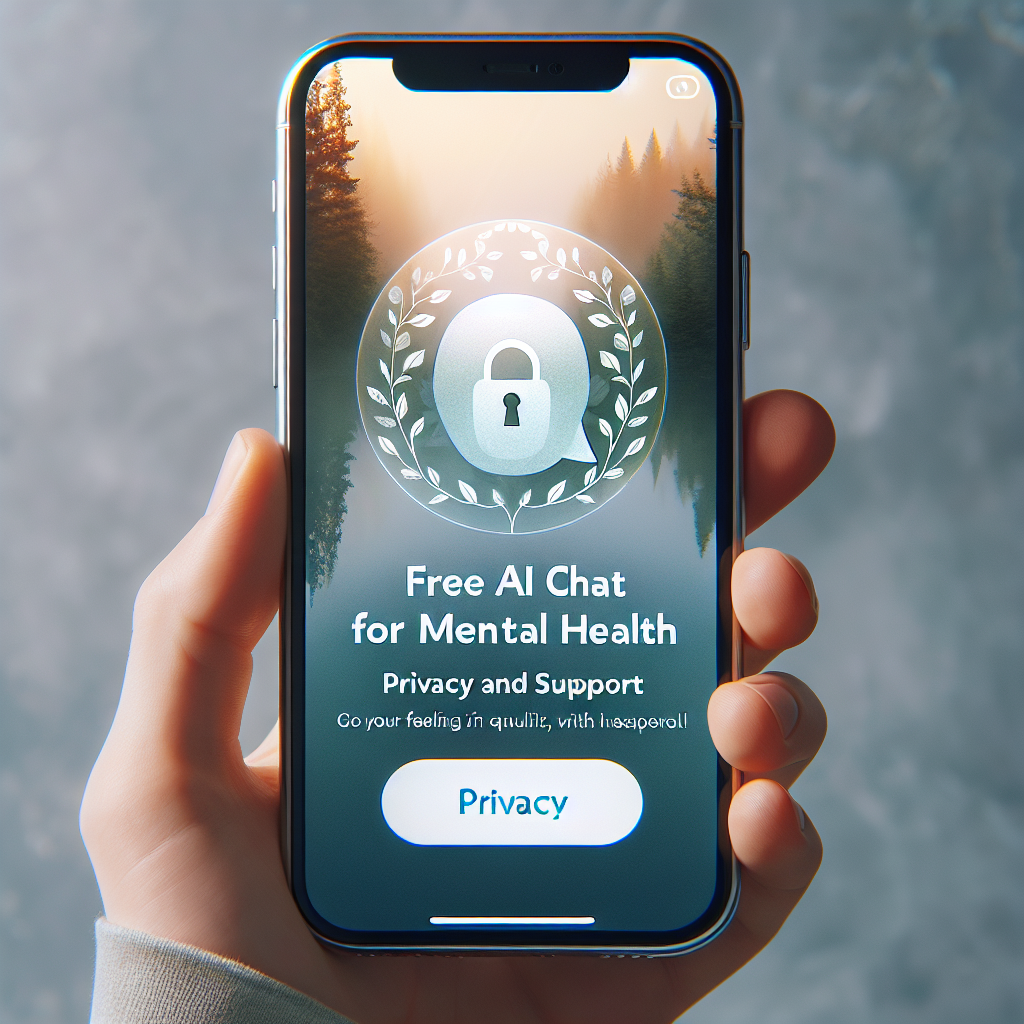 Chat IA gratuito para salud mental: privacidad y apoyo