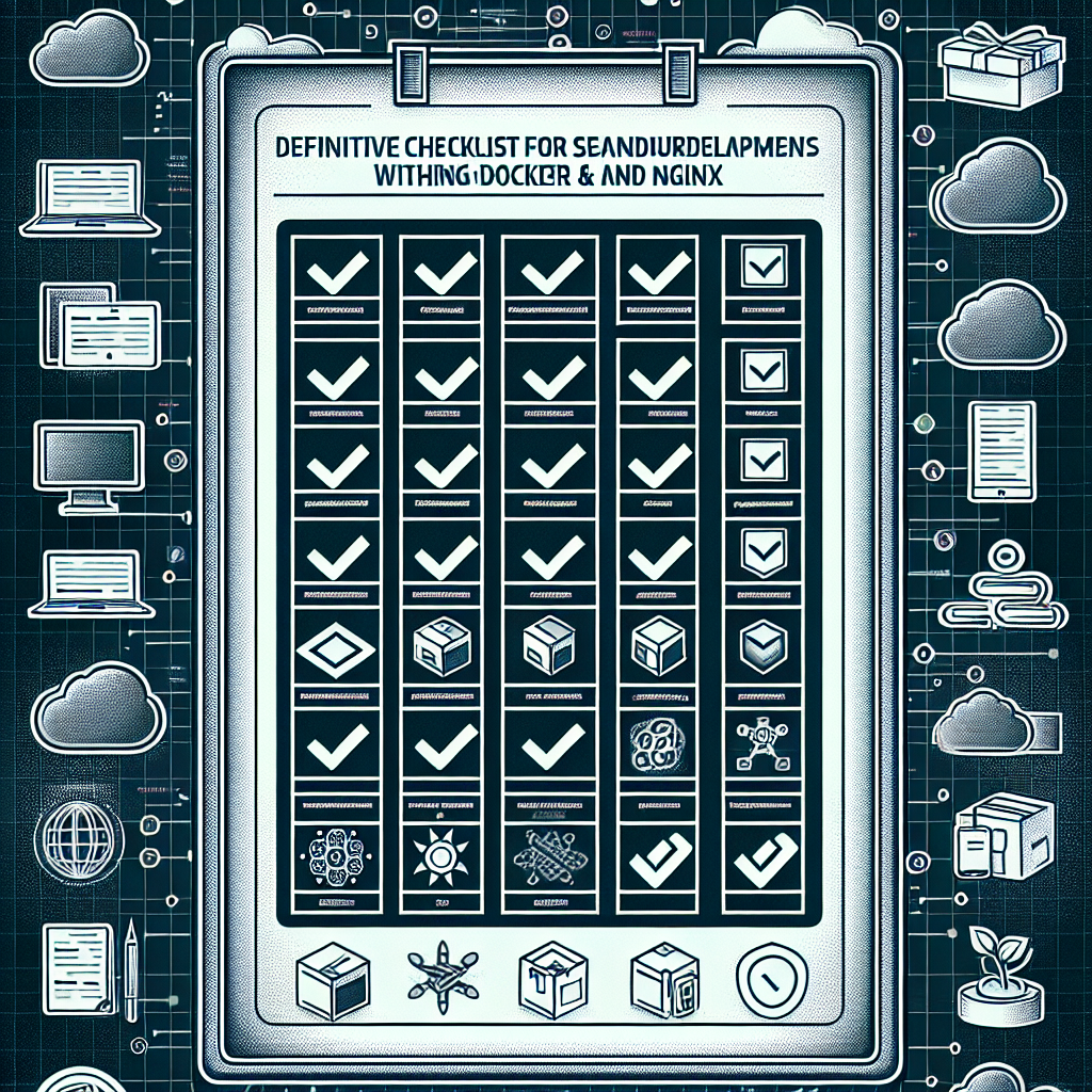 Checklist definitivo para despliegues sin interrupciones con Docker y Nginx