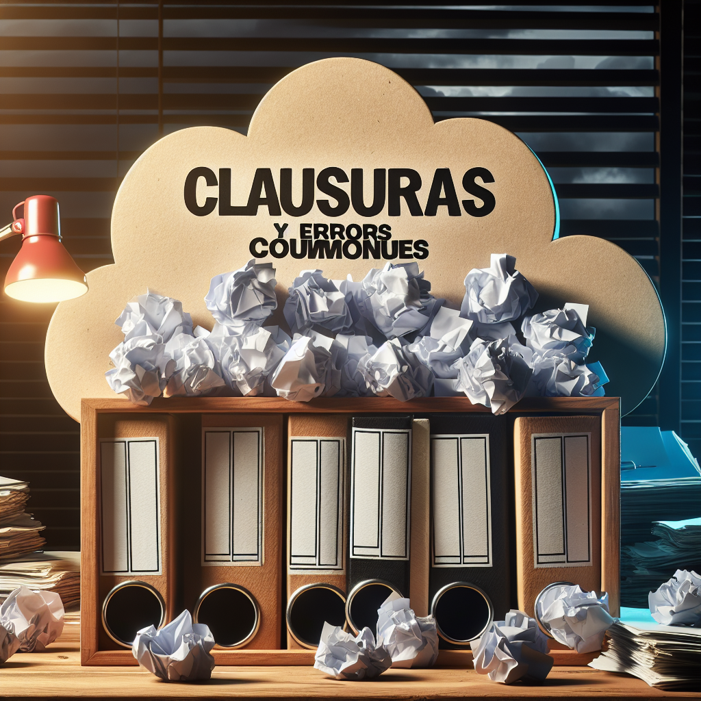 Clausuras y Errores Comunes