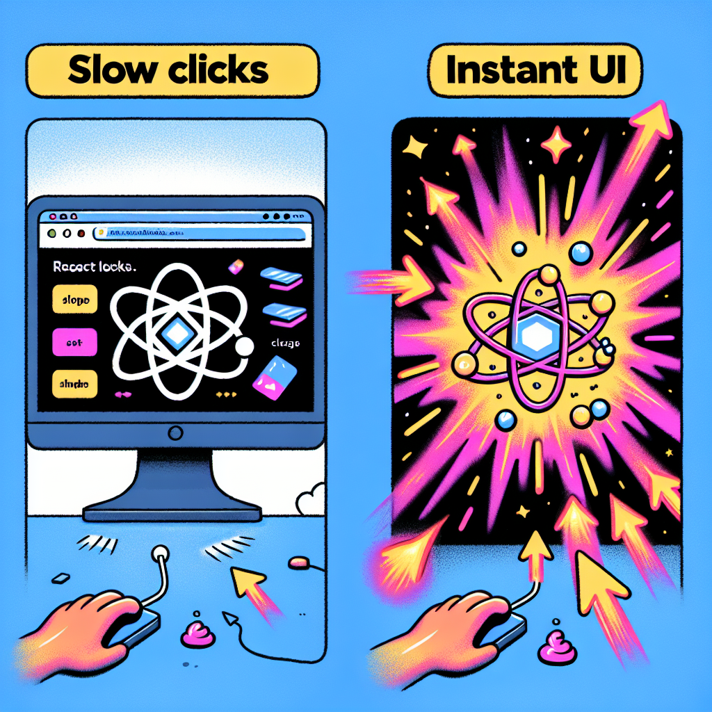 Clics lentos en React y UI instantánea