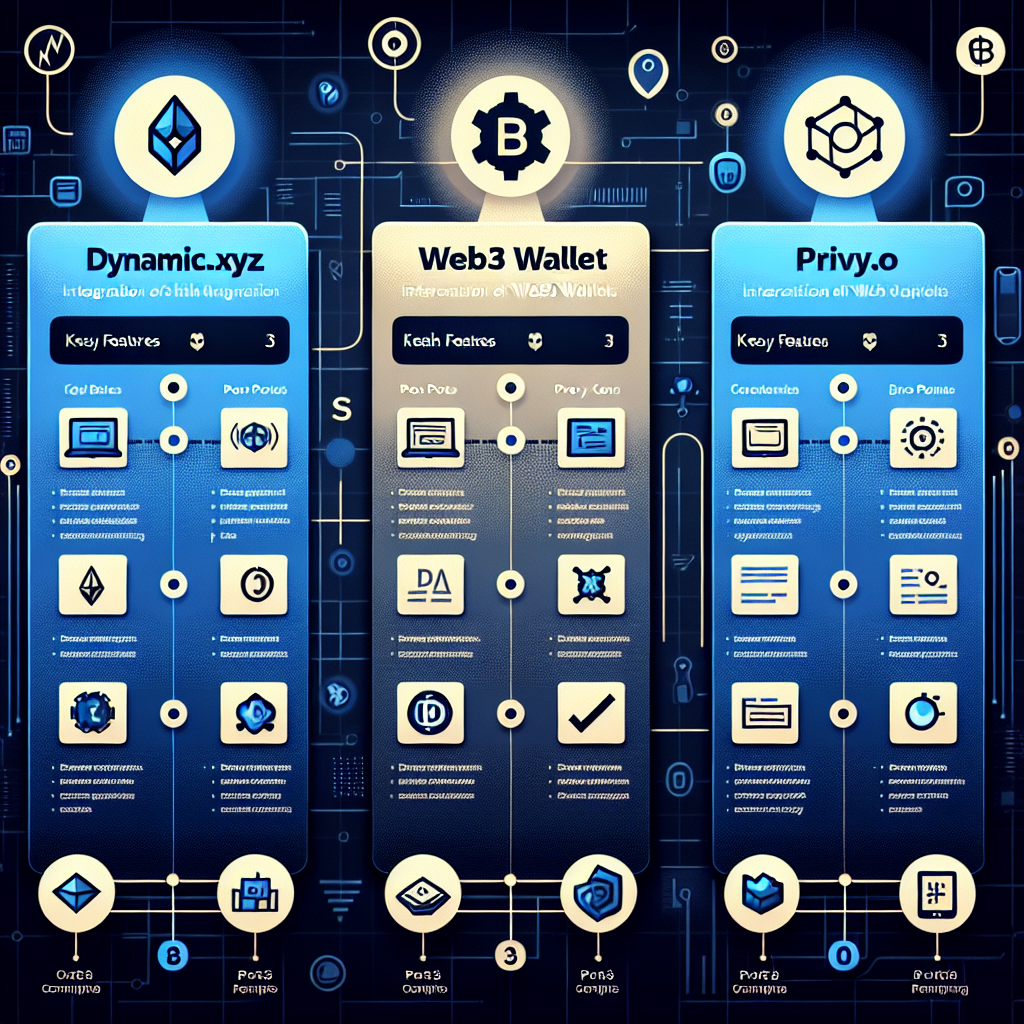 Comparativa de la incorporación de carteras Web3: Dynamic.xyz, Web3Auth.io y Privy.io