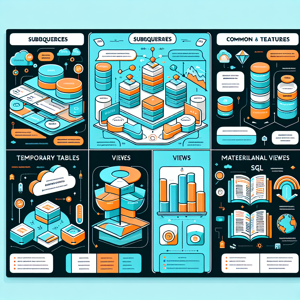 Comparativa SQL en AWS Aurora: Subconsultas, CTEs, Tablas temporales, Vistas y Vistas materializadas