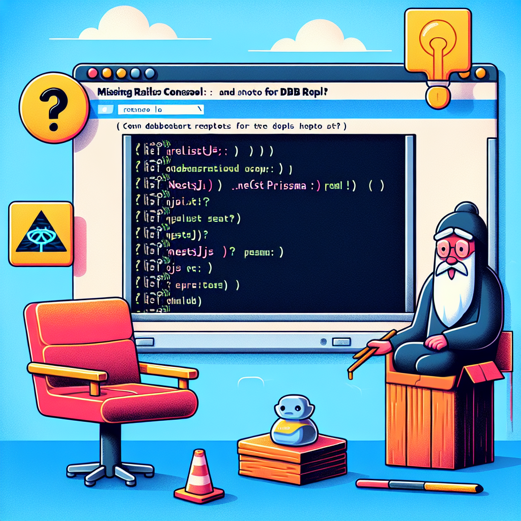 Consola Rails ausente: REPL de BD para NestJS y Prisma