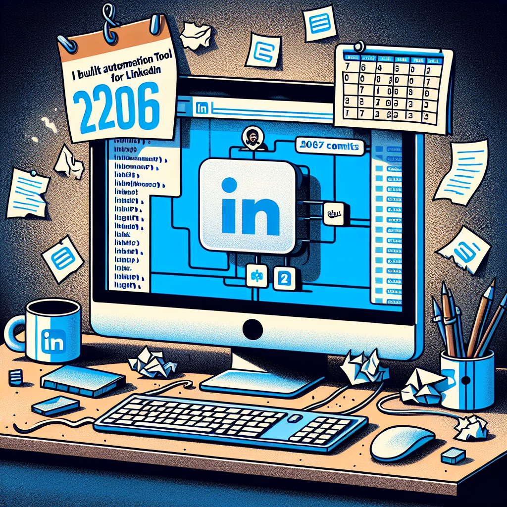 Construí una herramienta de automatización para LinkedIn y sobreviví a 206 commits