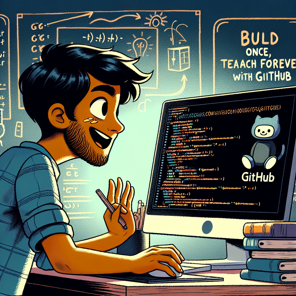 Construye una vez, enseña para siempre con GitHub