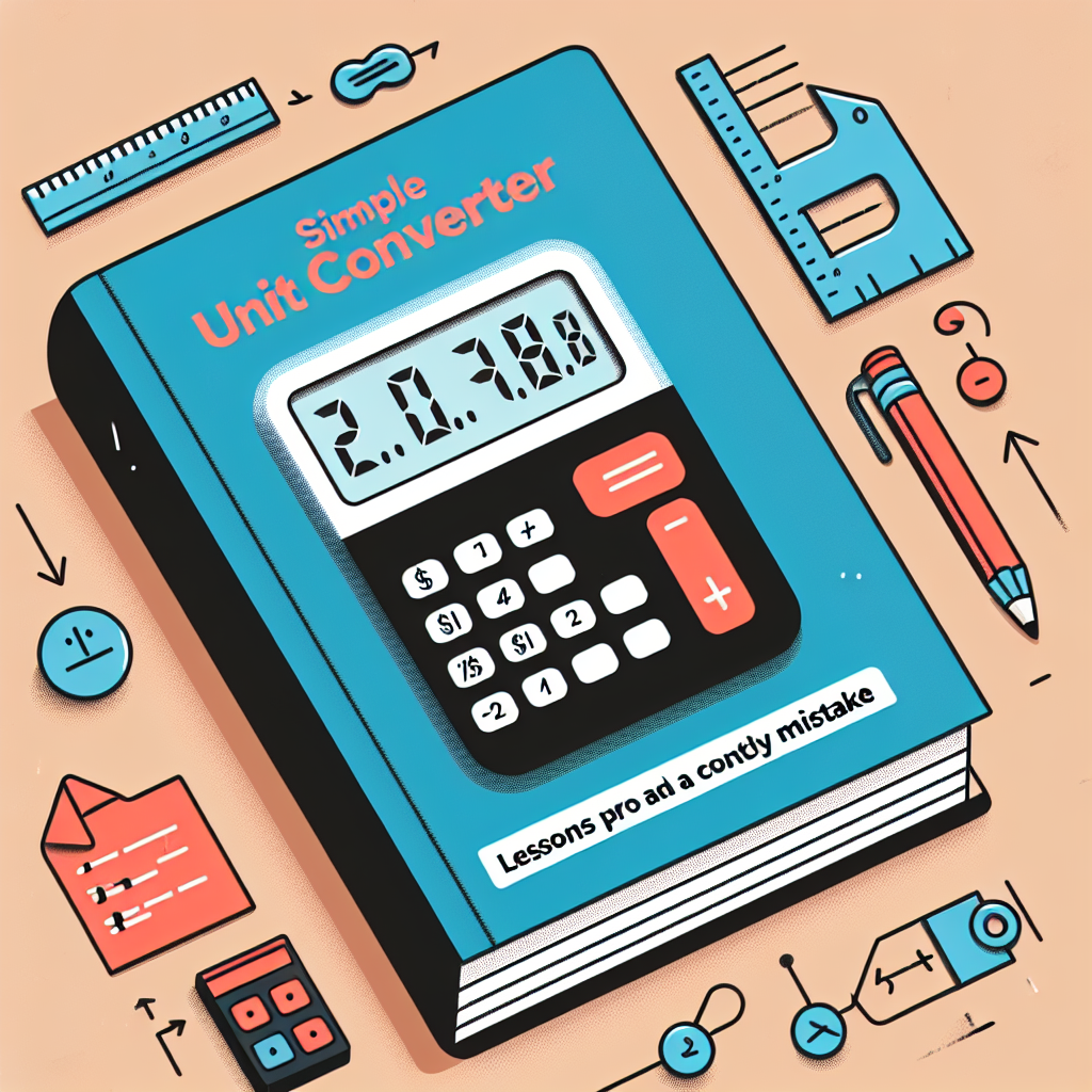 Convertidor de Unidades Simple: Lecciones de los Pros y un Error Costoso