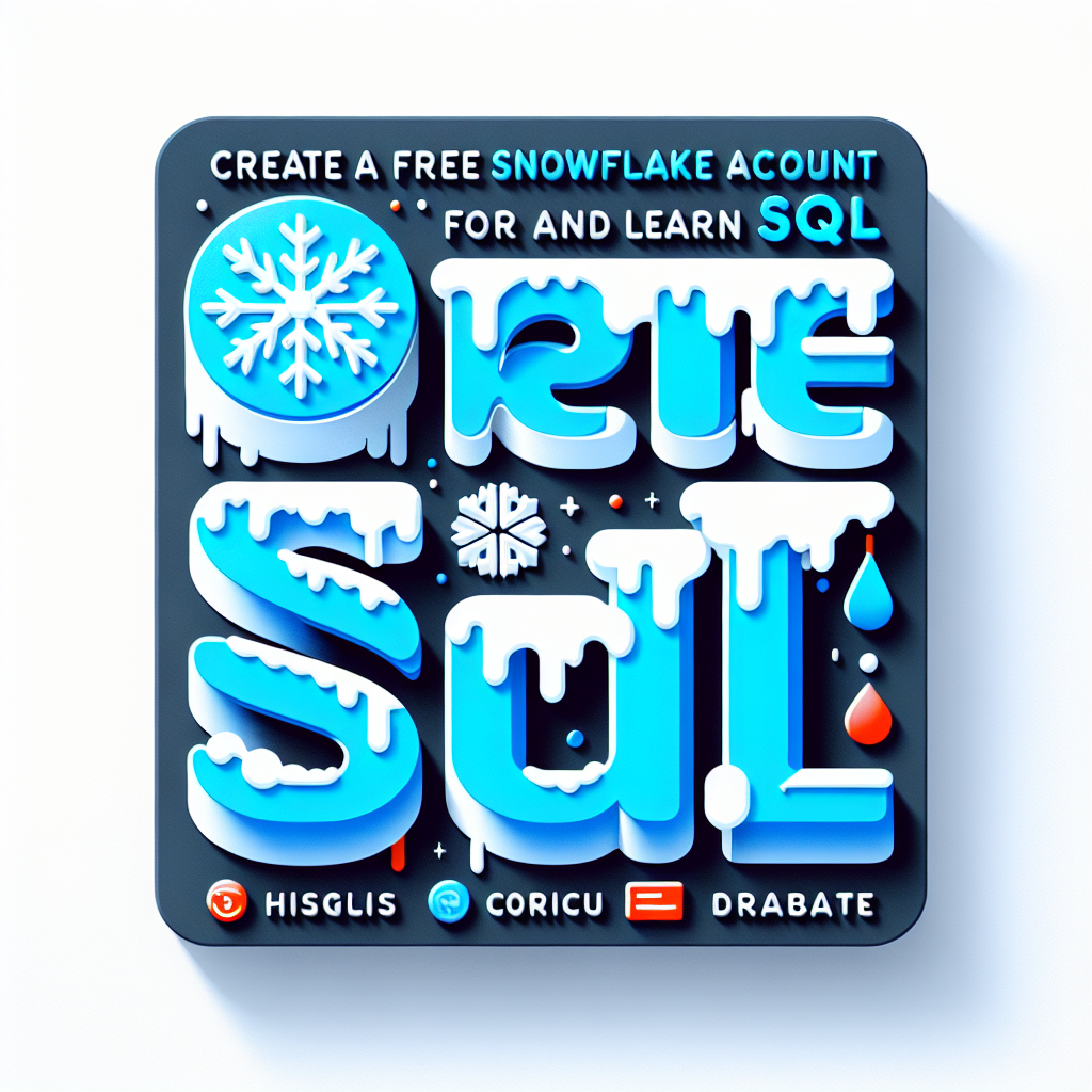 Crea una cuenta gratuita de Snowflake por 120 días y aprende SQL
