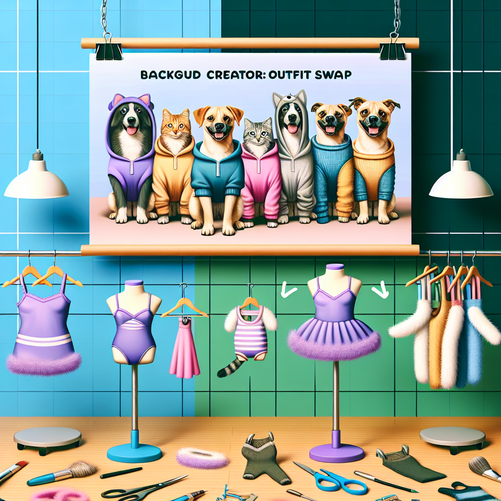 Creador de Fondos para Mascotas: Intercambio de Atuendos