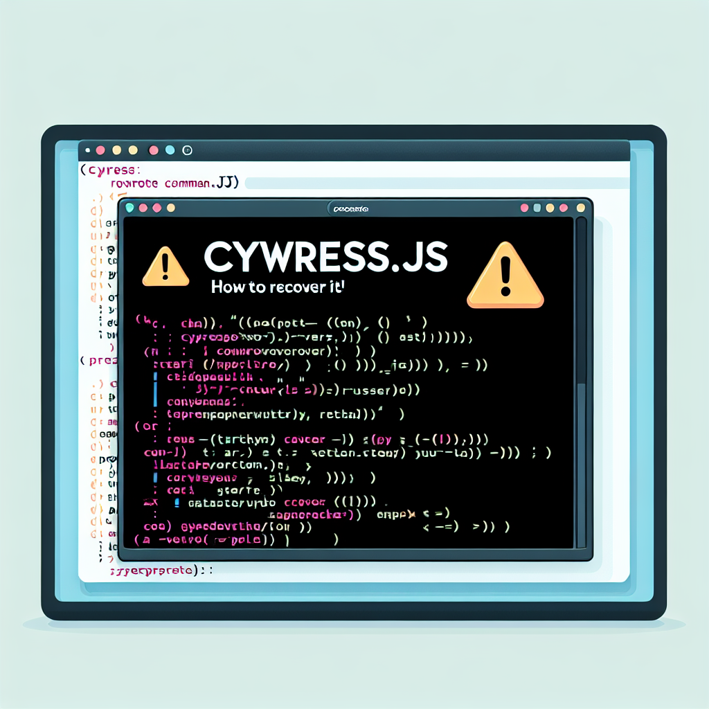 Cypress sobrescribió command.js: ¿cómo recuperarlo?