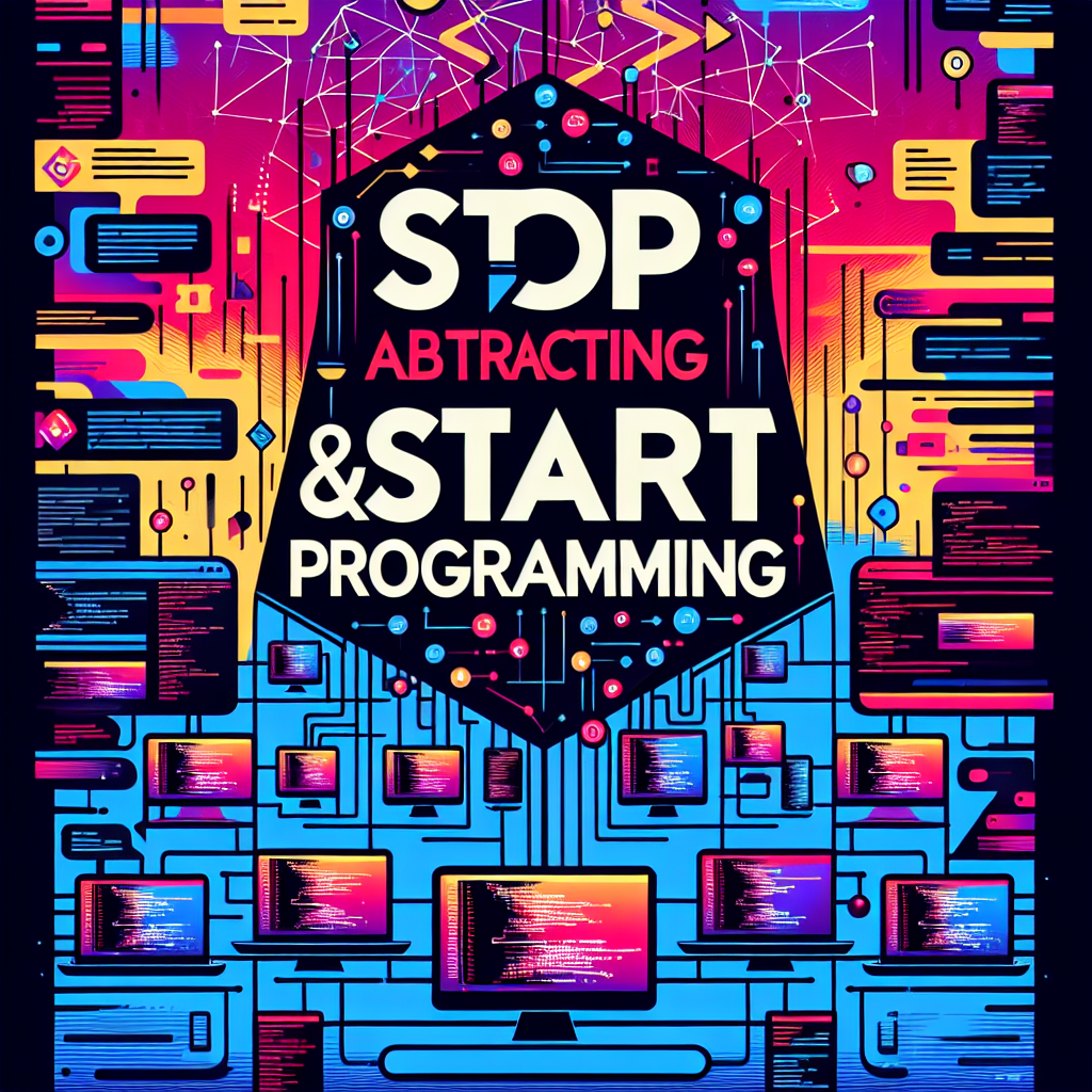 Deja de abstraer y programa