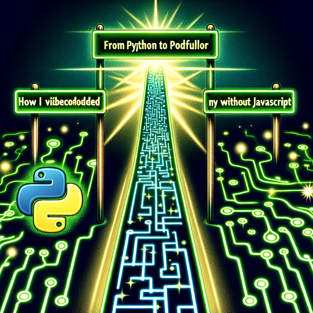 Del Python al Portafolio: Cómo vibecodé mi primera web sin JavaScript