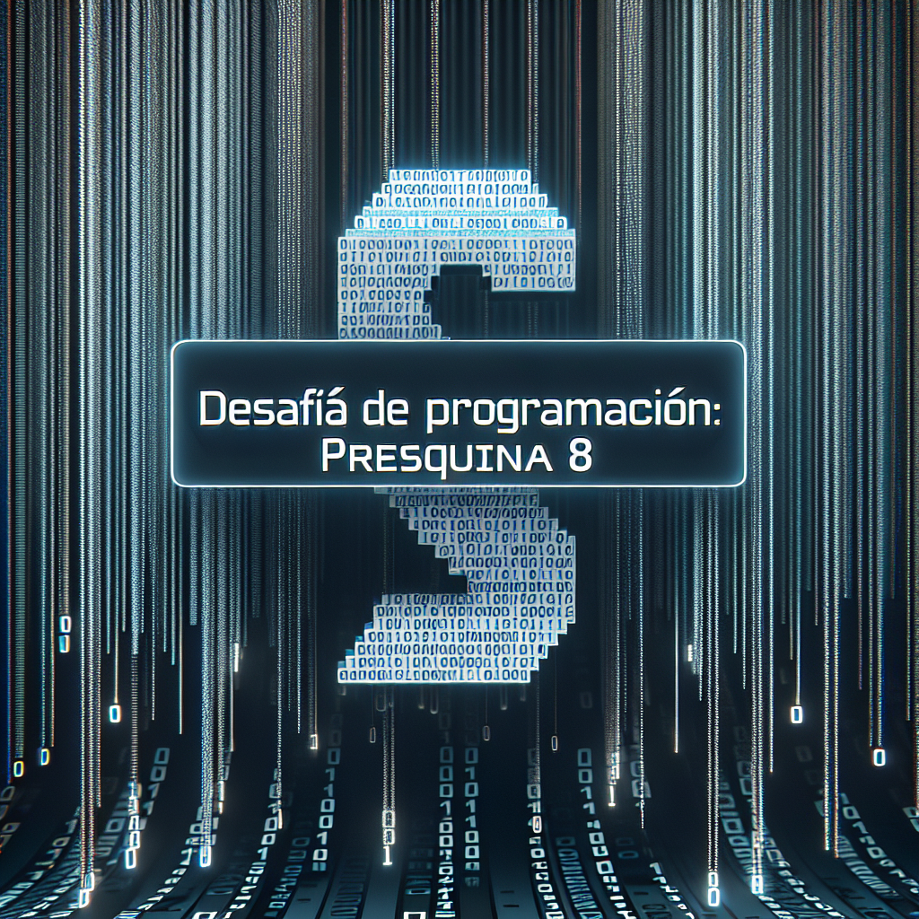 Desafío de Programación: Pregunta 8