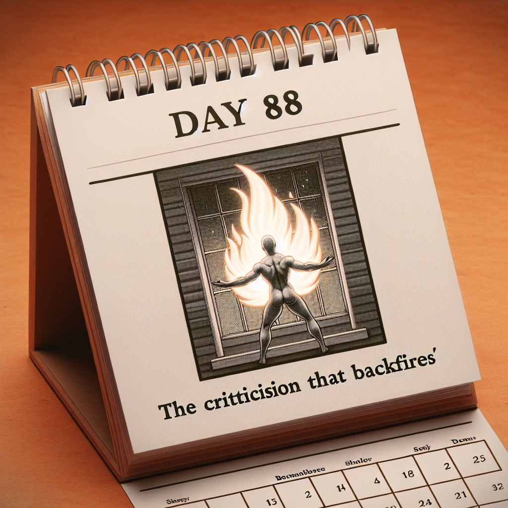 Día 88: La crítica que vuelve por la culata