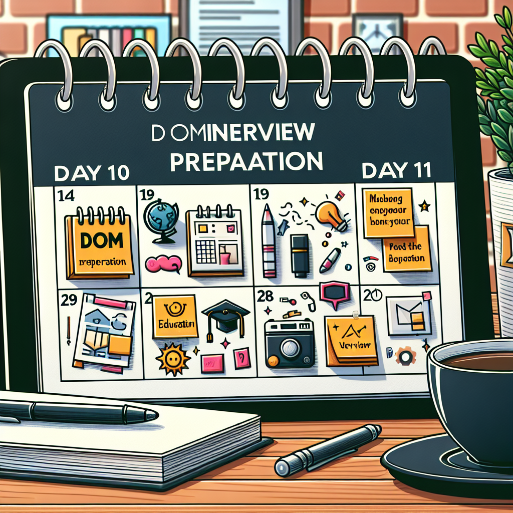 Días 10–11: Preparación de Entrevistas DOM