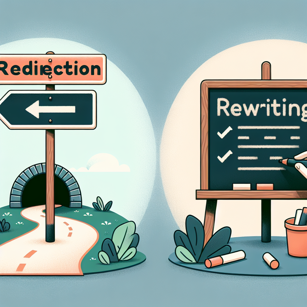 Diferencia entre Redirección y Reescritura