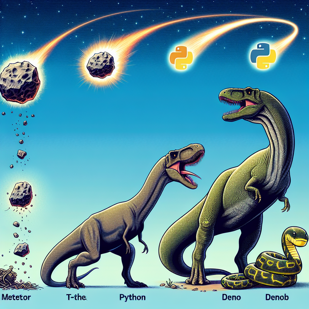 Dinosaurios sobrevivieron al meteorito: de Python a Deno