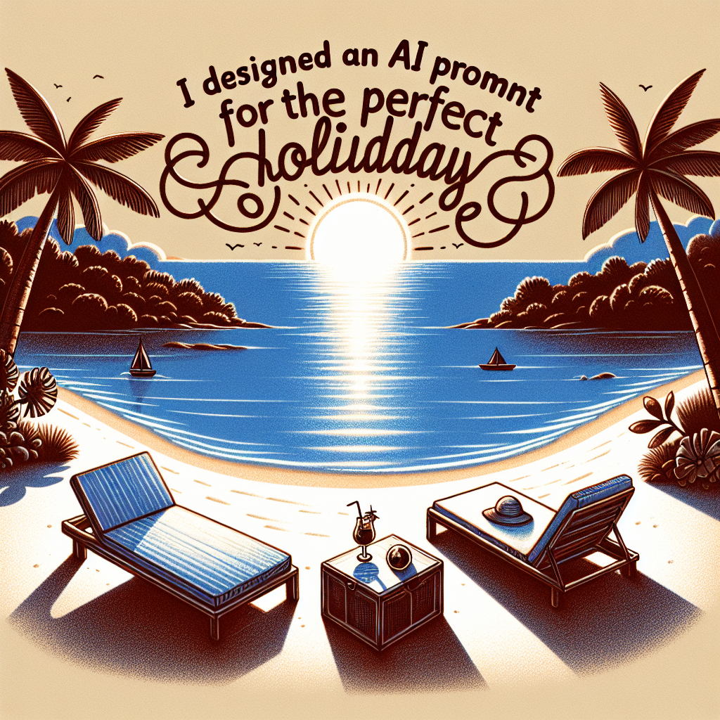 Diseñé un Prompt de IA para Vacaciones Perfectas