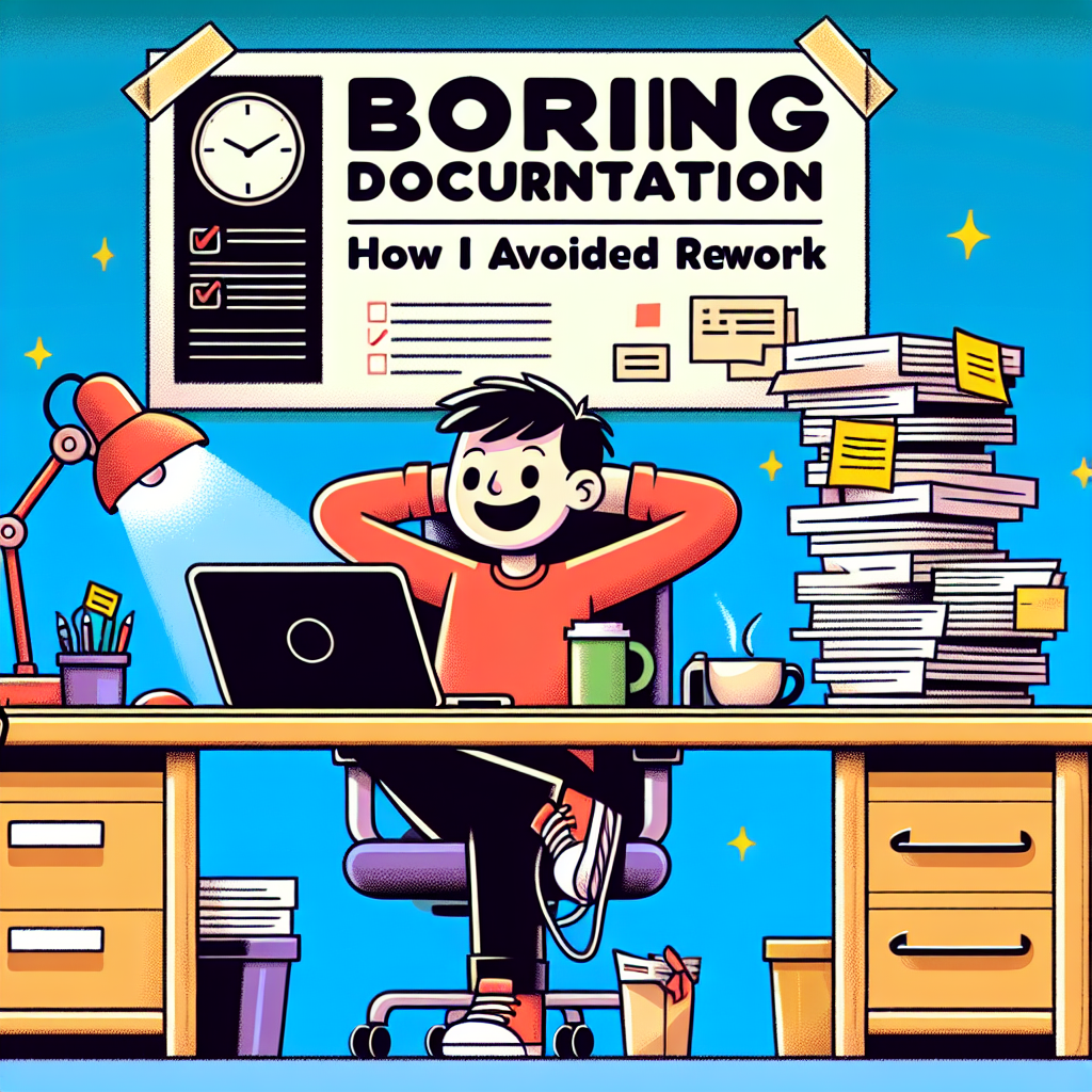 Documentación aburrida: así evité el retrabajo