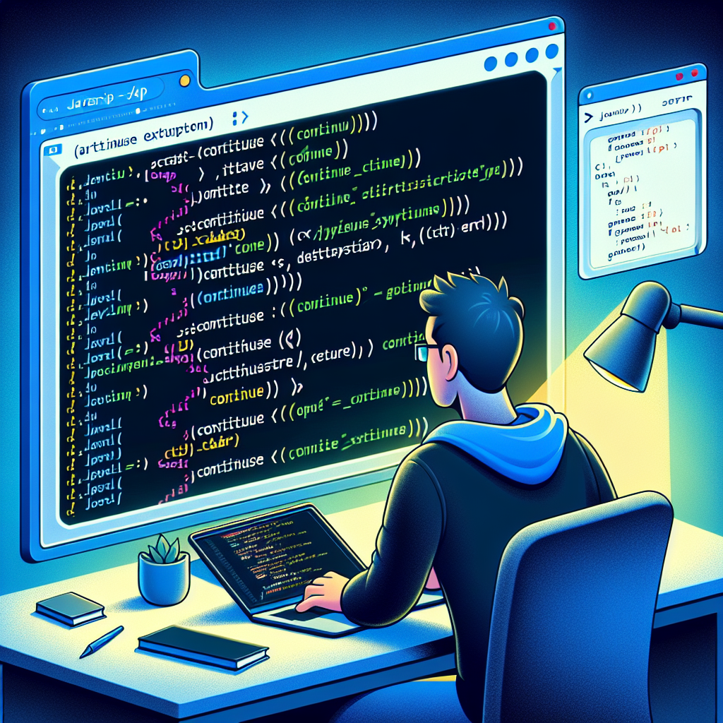 Domina la instrucción continue en JavaScript con ejemplos