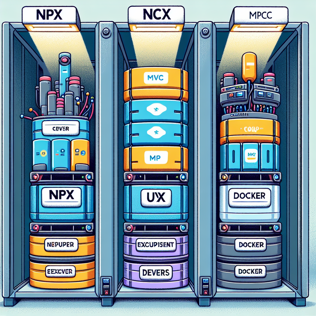 Ejecutables del servidor MCP: npx, uvx, Docker y más
