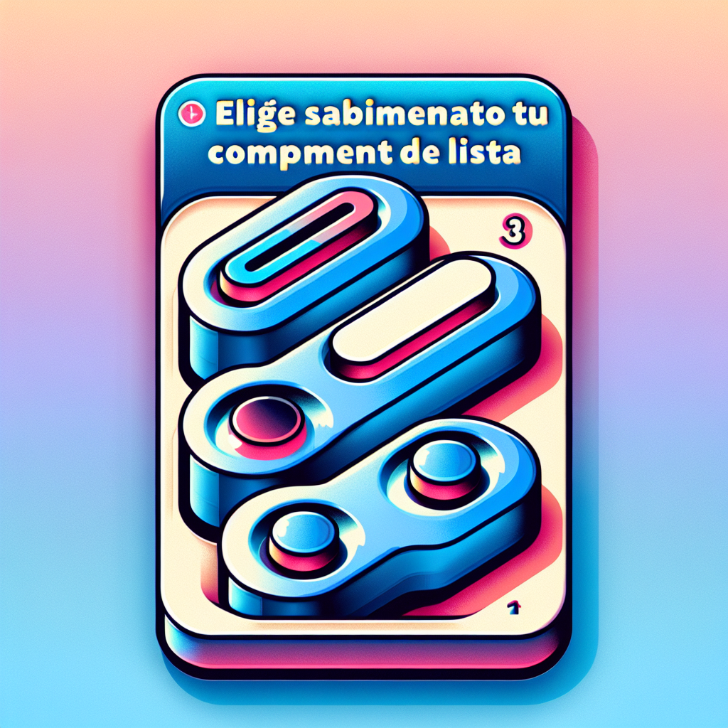 Elige sabiamente tu componente de lista