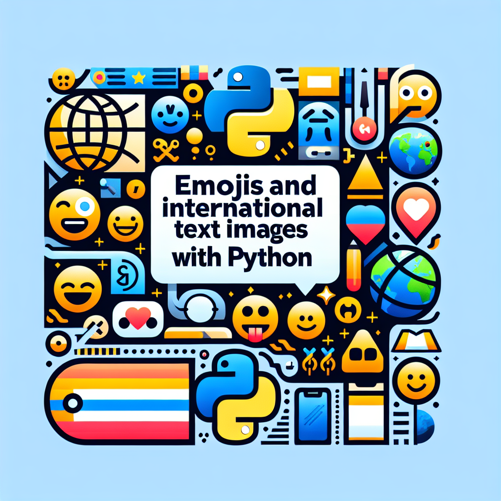 Emojis y Texto Internacional en Imágenes con Python