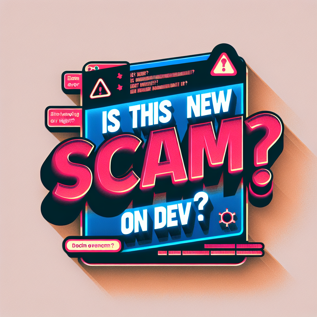 ¿Es esta la nueva estafa en Dev?