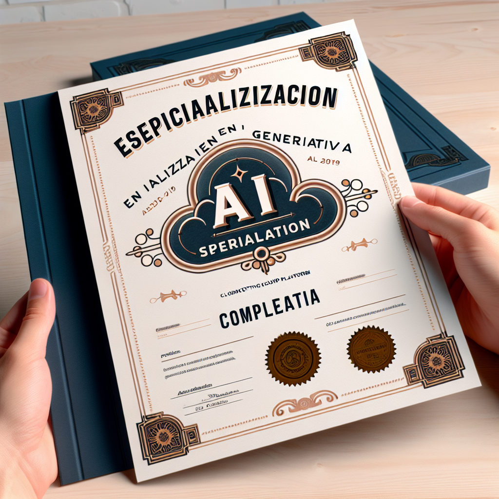 Especialización en IA Generativa de AWS completada