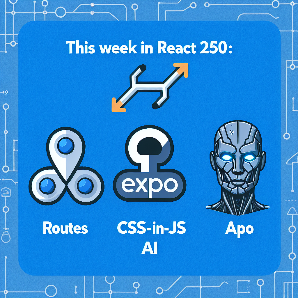 Esta semana en React 250: Rutas, CSS-in-JS, Expo e IA