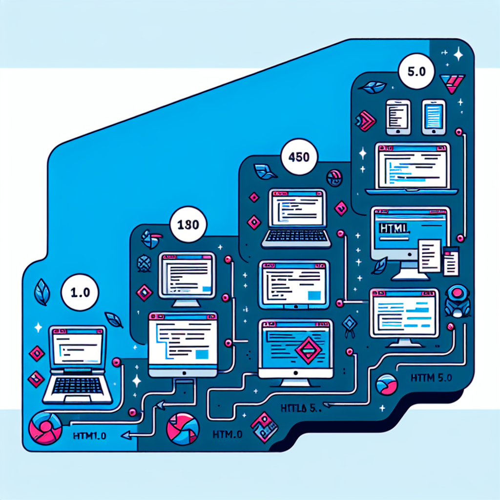 Evolución de HTML de 1.0 a 5.0