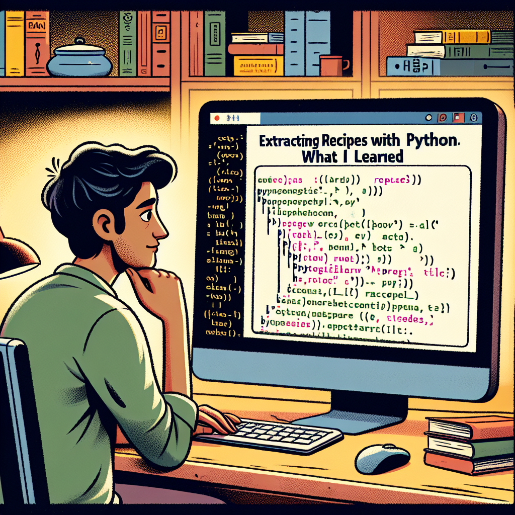 Extracción de recetas con Python: lo que aprendí