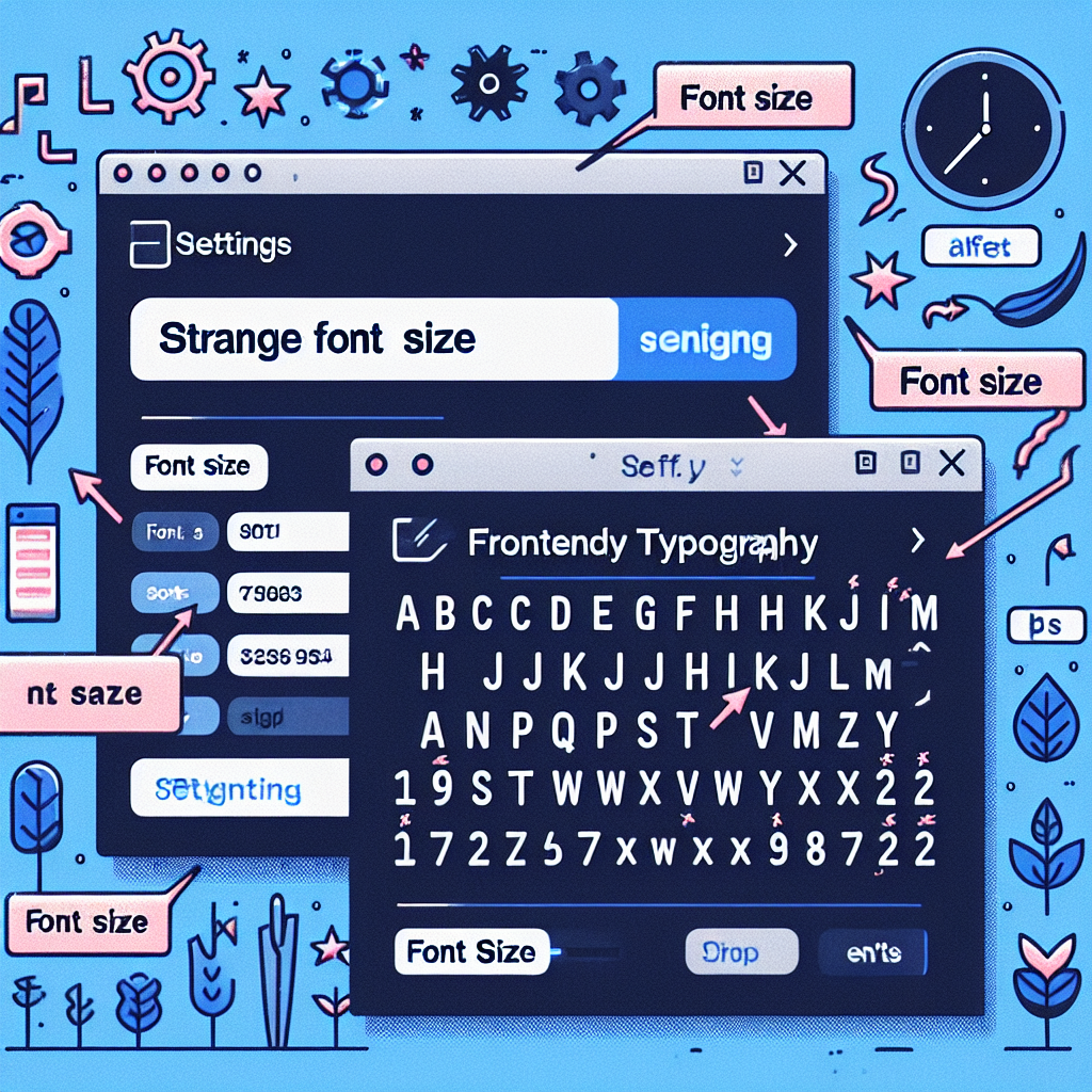 Fallo raro de tamaño de fuente: ajustes del navegador y tipografía frontend