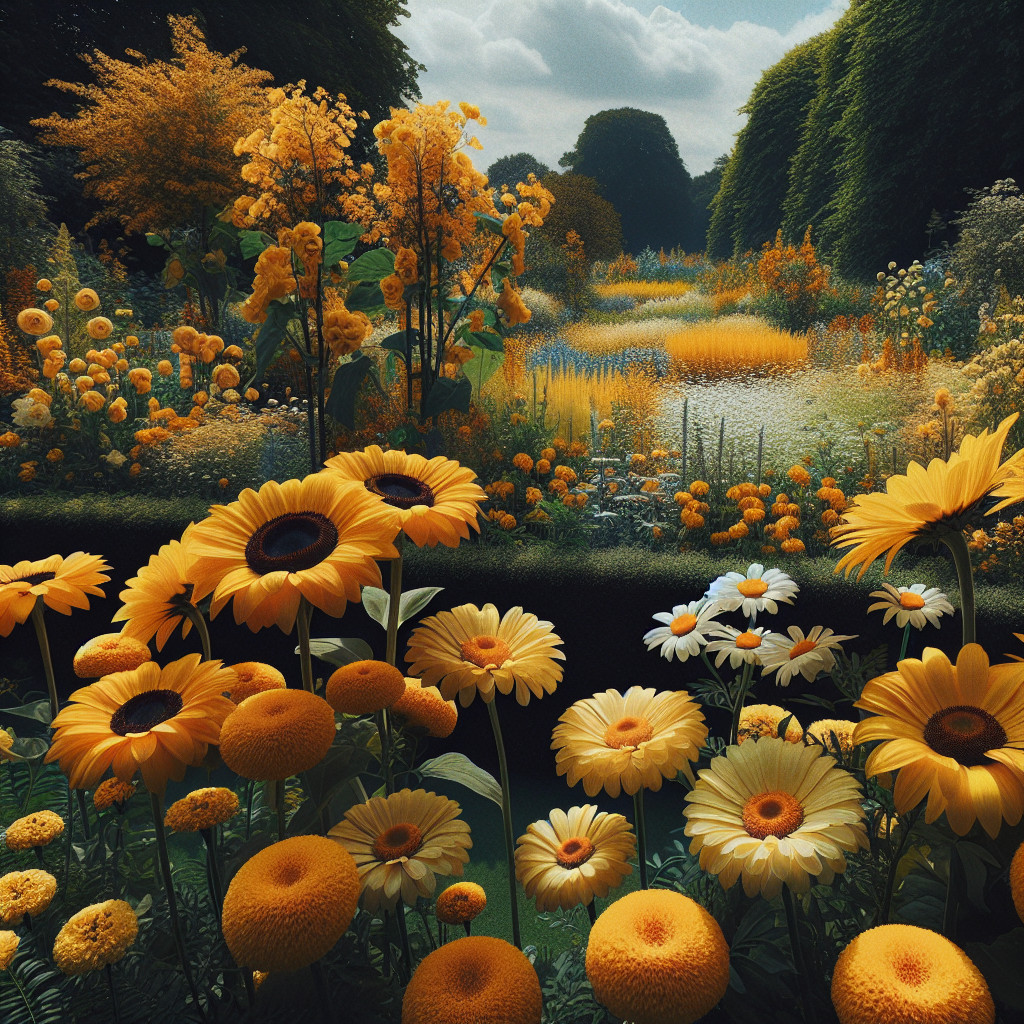 Flores de color amarillo