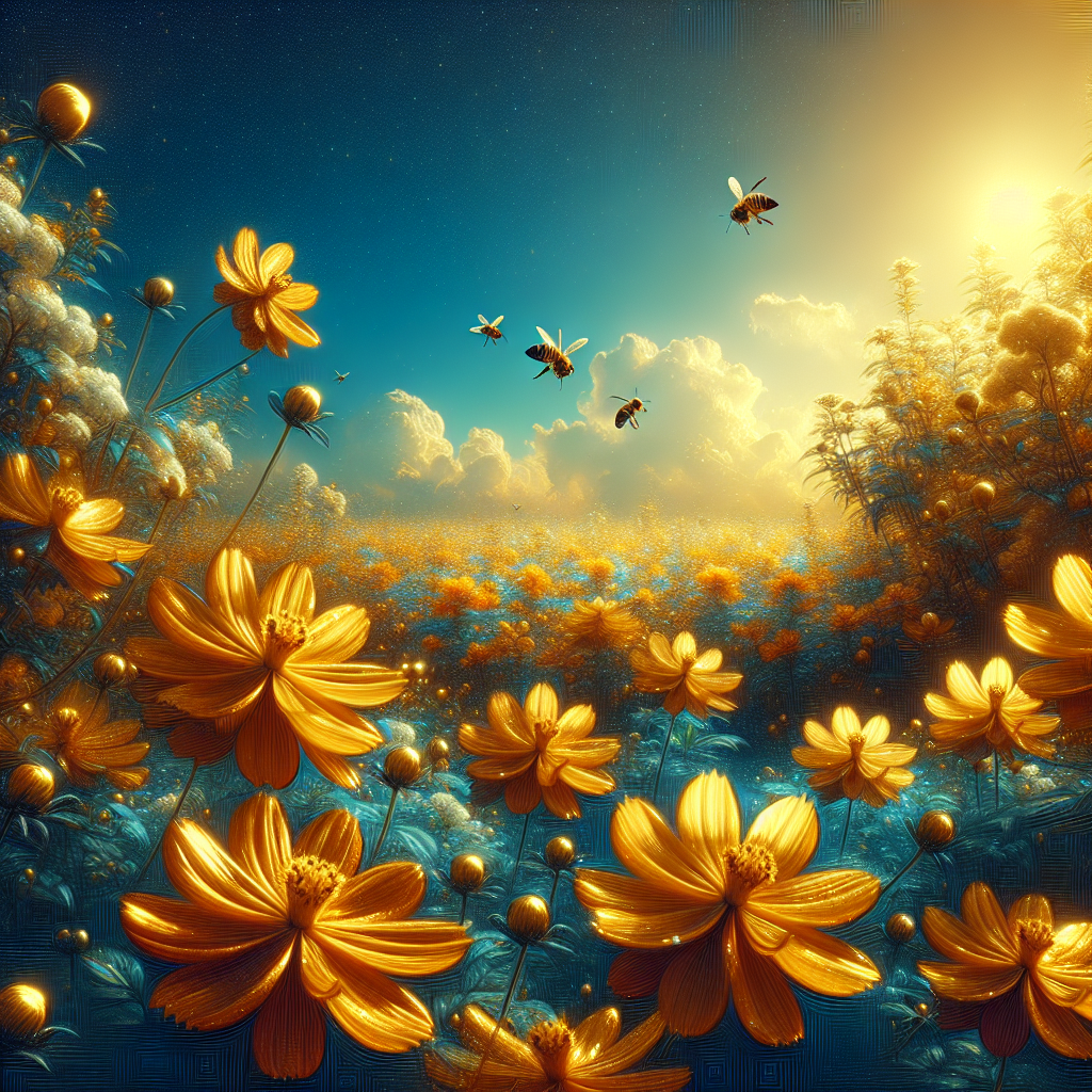 Flores doradas