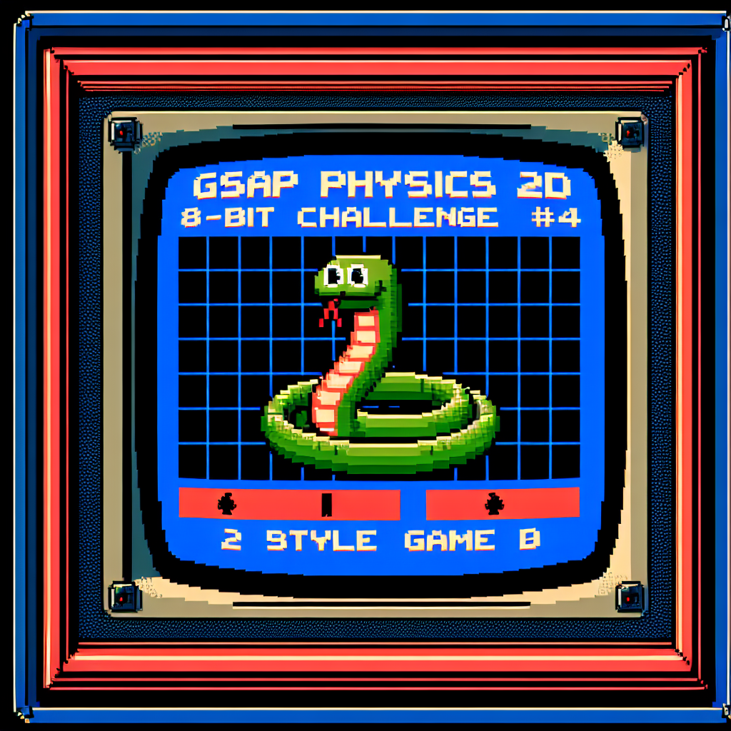 GSAP Física 2D: Serpiente de 8 bits Desafío #4