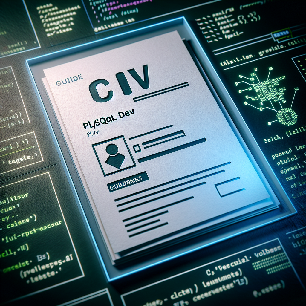 Guía para Crear CV PL/SQL Dev