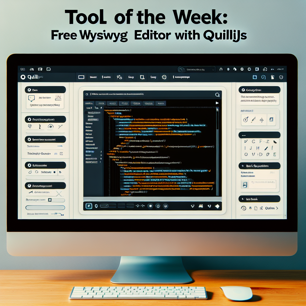 Herramienta de la semana: Editor WYSIWYG gratis con QuillJS